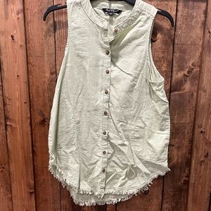 Olive green tank top